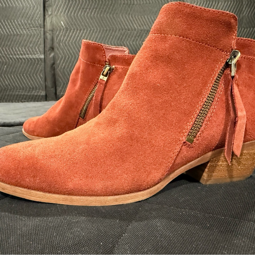 Sam Edelman Packer Suede Ankle Boots with Zipper, 7.5M, NWOT